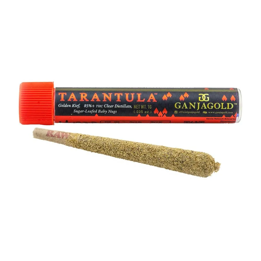 23666 tarantula gold pre roll packaging