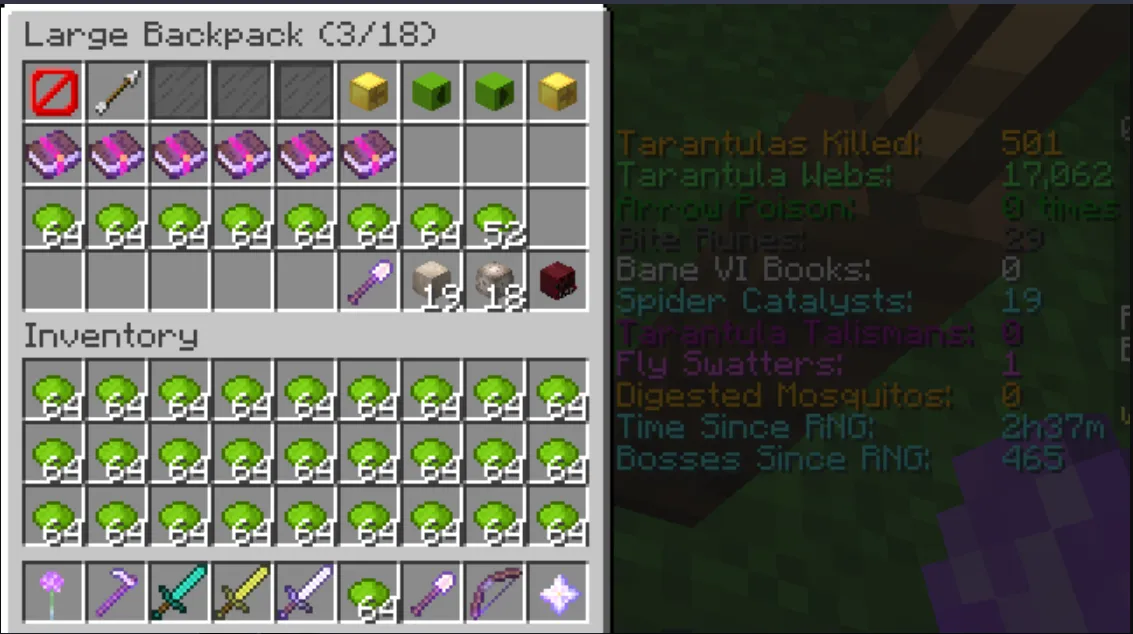 23706 tarantula armor enchantments