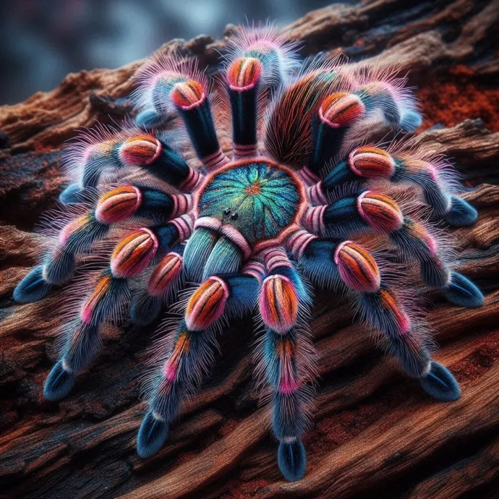 23740 brazilian jewel tarantula feeding