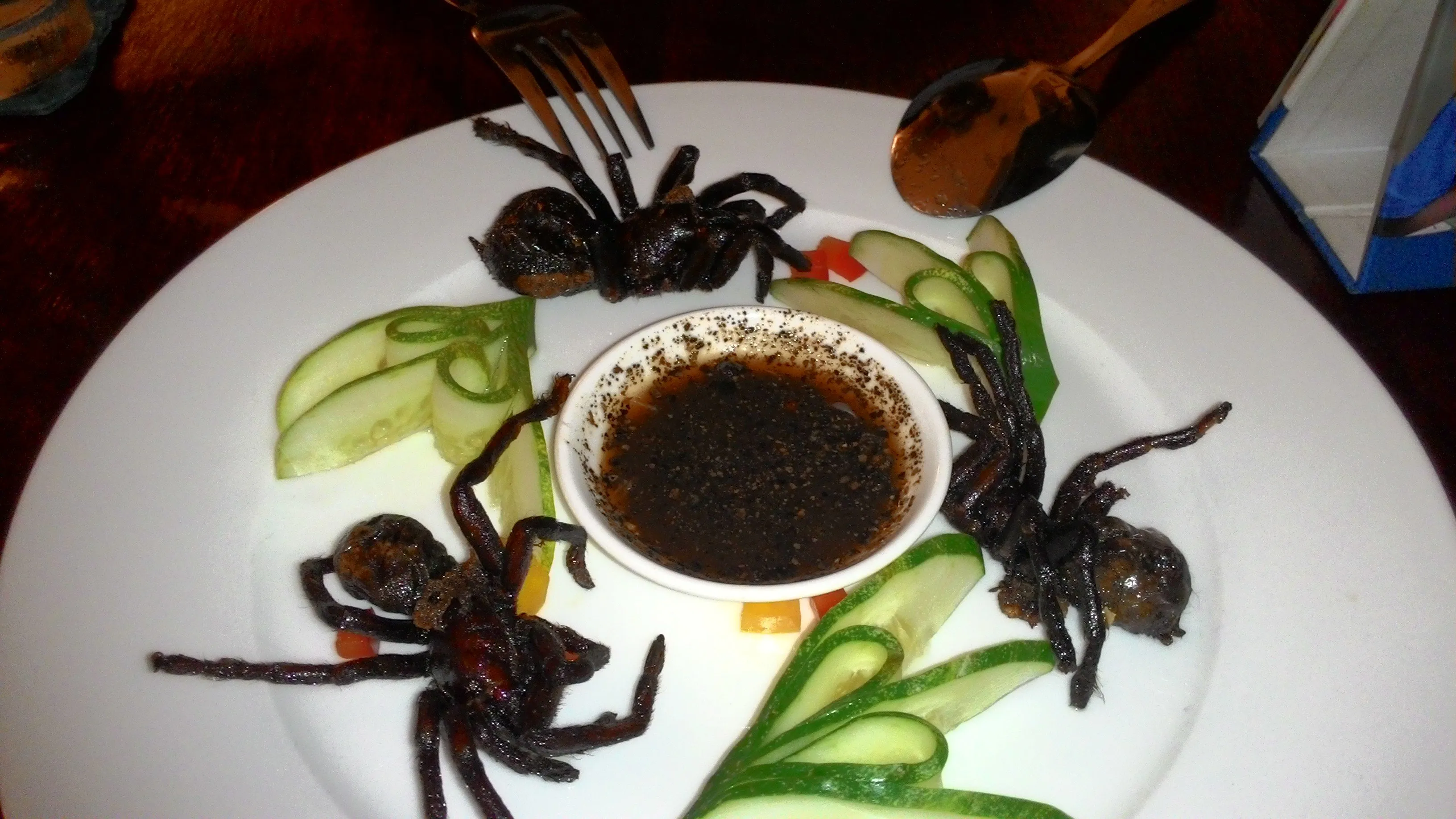 23923 close up fried tarantula