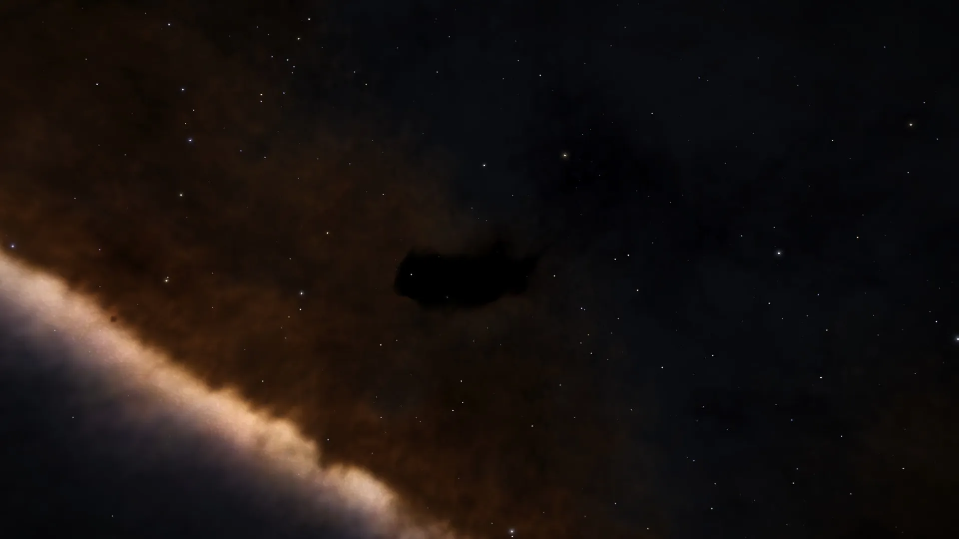 23943 elite dangerous ship in nebula